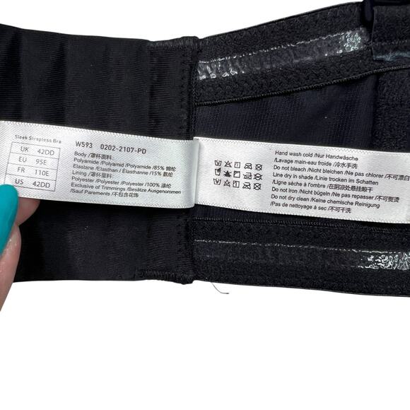 Delimira Underwire Contour Multiway Convertible Full Coverage Bra Black 42DD - Picture 8 of 8